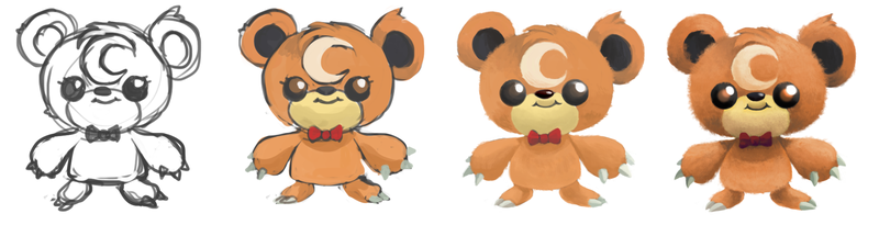 Illustration for article titled Tenacious Teddiursa! Â Pokemon One a Day, Series 2!